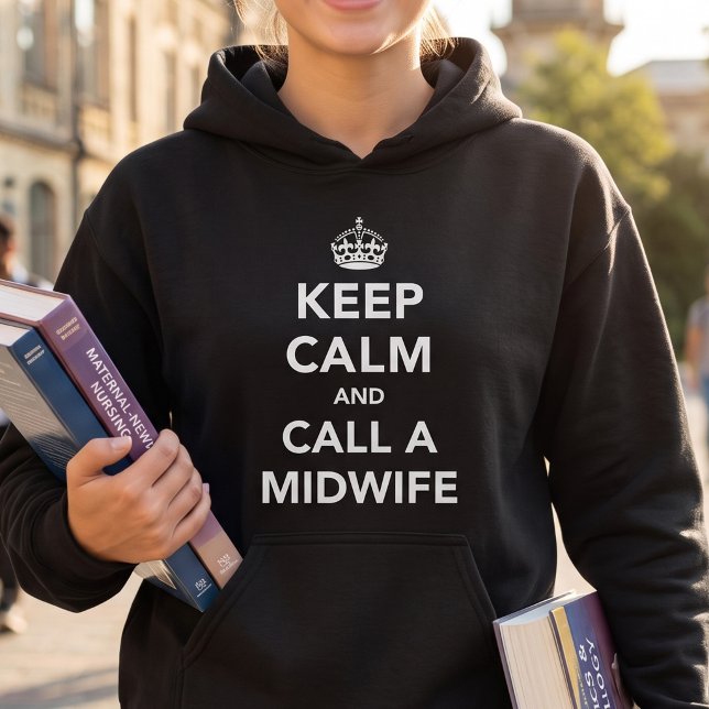 Pull À Capuche Garde ton calme Parodie | Future Sage-femme / Infi (Créateur téléchargé)