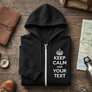 Pull À Capuche Gardez votre calme et continuez - Créez votre prop