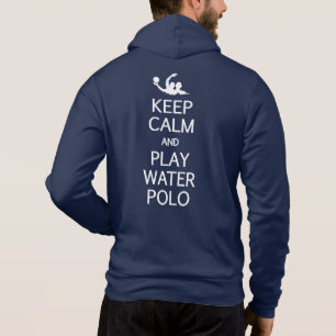 Pull À Capuche Gardez votre calme & jouz au water-polo nom person