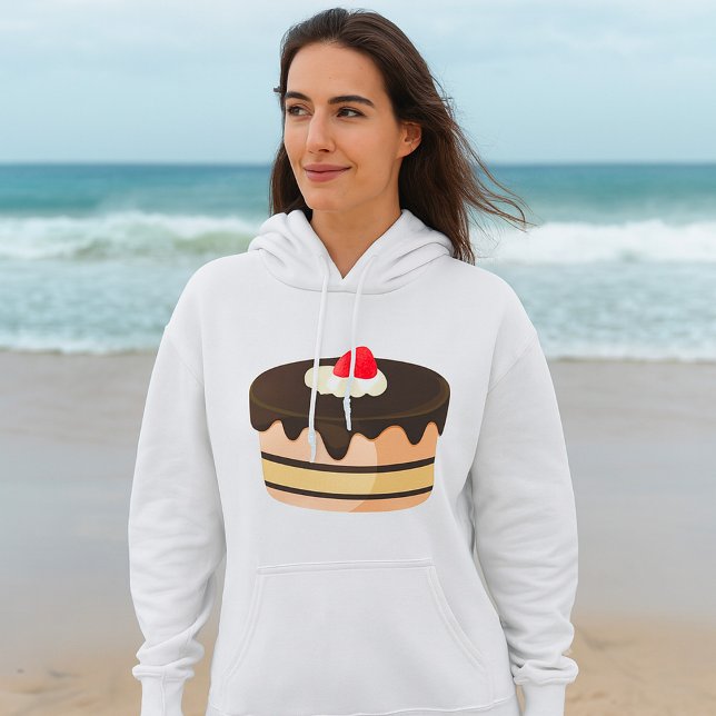 Pull À Capuche Gâteau au Chocolat avec Dégoulinade et Fraise (Créateur téléchargé)