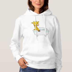 Pull À Capuche Girafe avec baignoire avec mousse