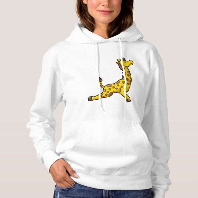 Pull À Capuche Giraffe au Yoga Stretching exercices Leg (Devant)