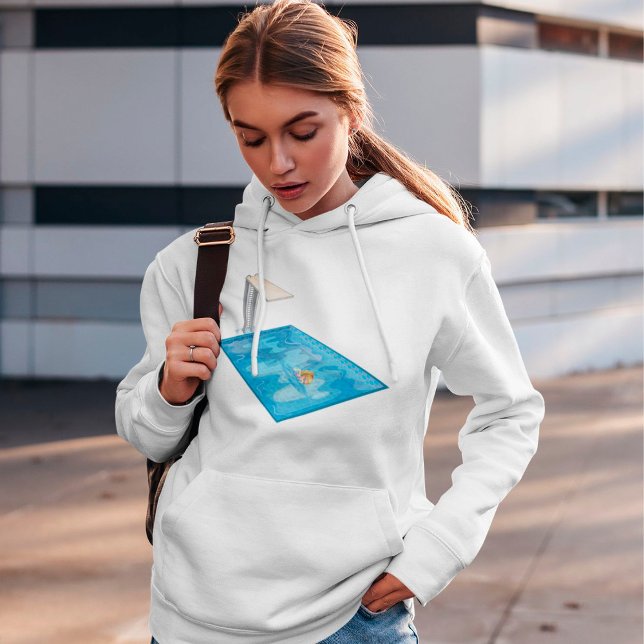 Pull À Capuche Girl Swimming In A Pool Hoodie (Créateur téléchargé)