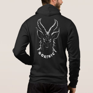 Pull À Capuche Goathique Canon gothique Chèvre satanique
