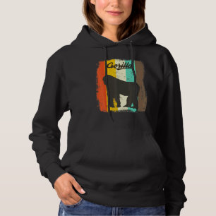Pull À Capuche Gorilla Retro les années 70 Vintage animal mignon