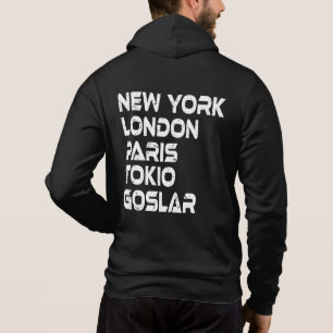 Pull À Capuche Goslar New-York Tokyo Paris Hoodie