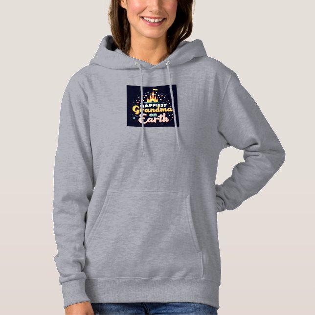 Pull À Capuche Grand-mère la plus magique, Château d'Imaginaire - (Devant)