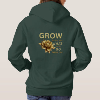 Pull À Capuche Grandir à travers ce que vous traversez – Motivati