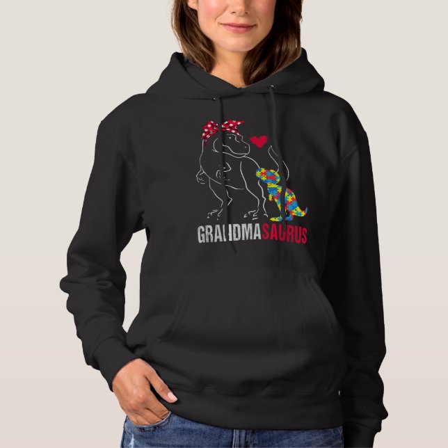Pull À Capuche Grandmasaurus T rex Dinosaur Vêtements Cadeaux. Dr (Devant)