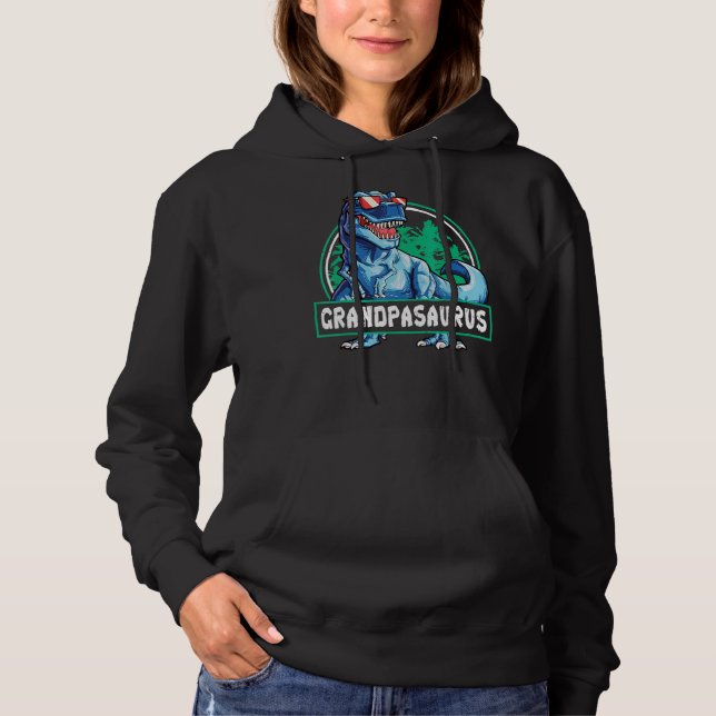 Pull À Capuche Grandpasaurus Fête des pères Rex Dinosaur Grandpas (Devant)