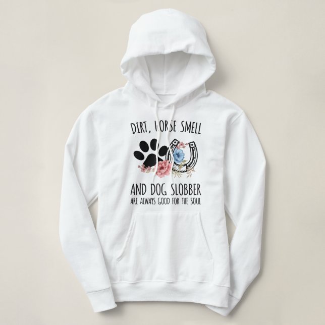 Pull À Capuche Graphique amusant de l'amoureux du cheval pour les (Design devant)