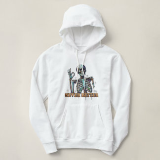 Pull À Capuche Grave Vibes Only: Neon Skeleton 'Never Better' Gra
