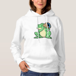 Pull À Capuche Grenouille en astronomie avec télescope