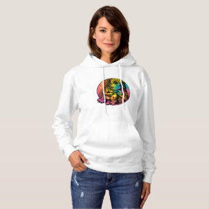 Pull À Capuche Grenouille jouant de la guitare - Style esthétique