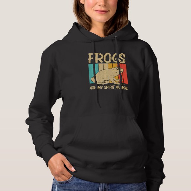 Pull À Capuche Grenouille Mignonne Pour Hommes Femmes Capteur De  (Devant)