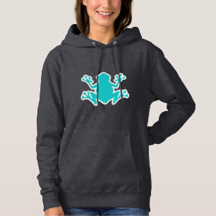 Pull À Capuche Grenouille turquoise