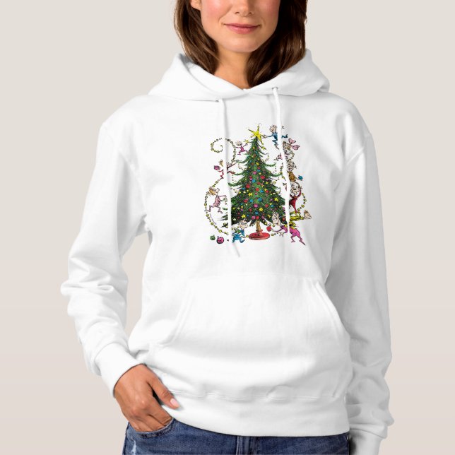 Pull À Capuche Grinch Classique | Sapin de Noël (Devant)