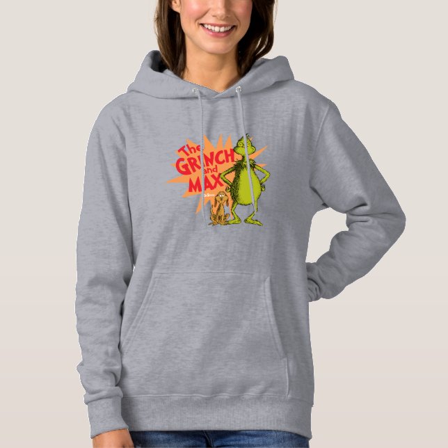 Pull À Capuche Grinch | Grinch & Max Starburst (Devant)