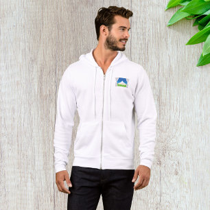 Pull À Capuche Gros mâts de tentes blanches Full Zip