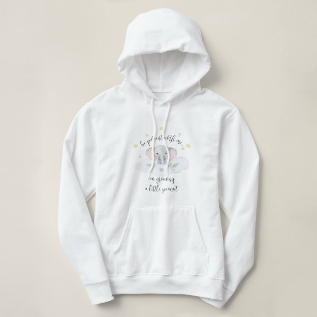 Pull À Capuche Grossesse à venir attendez-vous à un drôle mignon (Design devant)