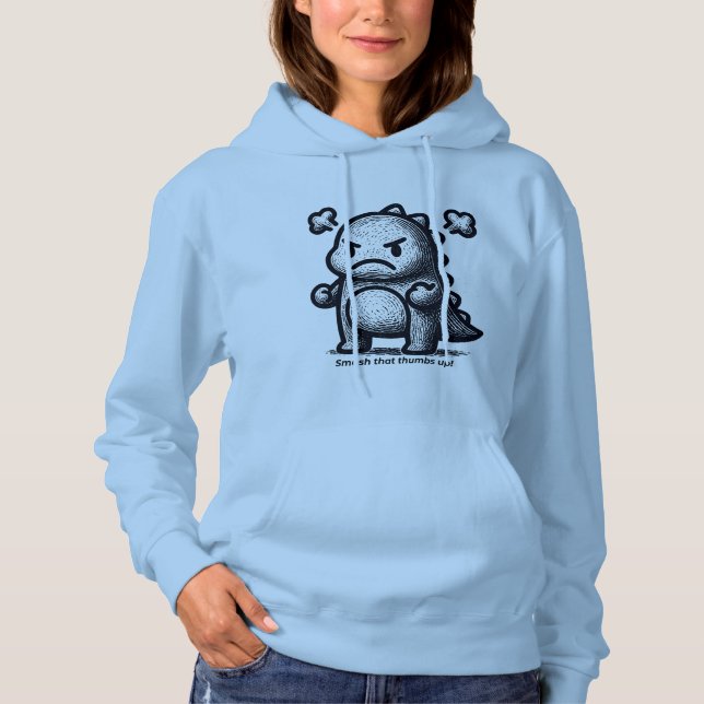 Pull À Capuche Grumpy Little Dino (Devant)