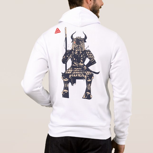 Pull À Capuche Guerrier Samouraï de l'Espace (Dos)