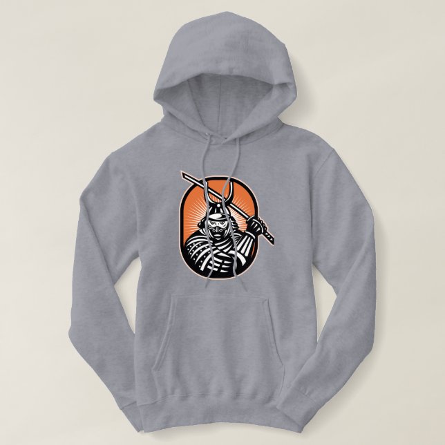 Pull À Capuche guerrier samouraï japon (Design devant)
