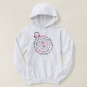 Pull À Capuche Guillemet de fille Bon goût en musique mauvais goû
