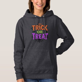 Pull À Capuche Halloween Farce Traitement Drôle Toile d'Araignée