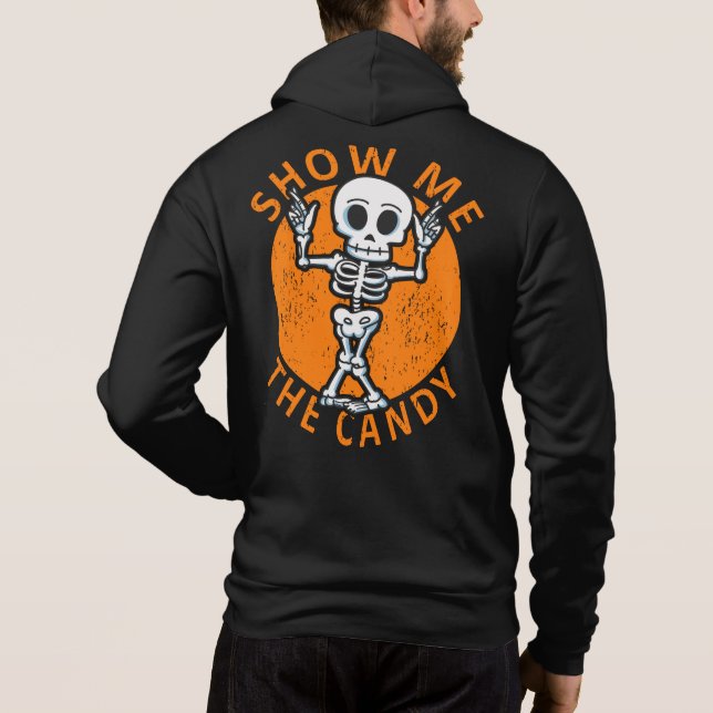 Pull À Capuche Halloween Me Montrez-Moi Le Squelette Candy (Dos)
