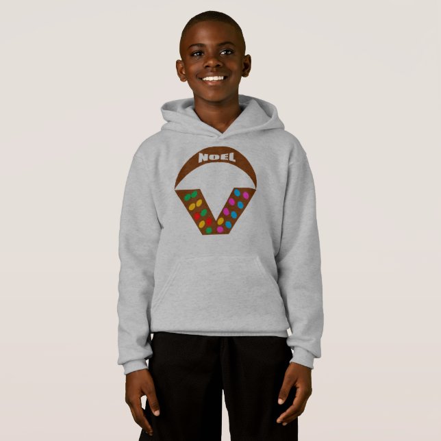 PULL  A CAPUCHE HANES  NOEL (Devant entier)