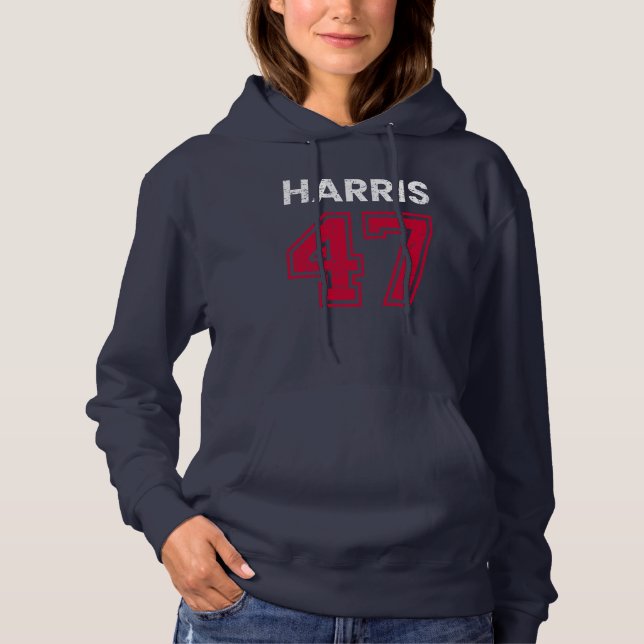 Pull À Capuche Harris 47 I - Kamala Harris Pour Président (Devant)