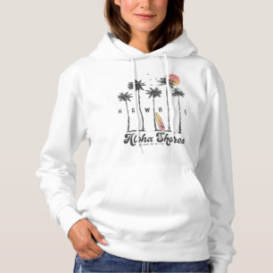Pull À Capuche Hawaii Beach Surfer Vacances été