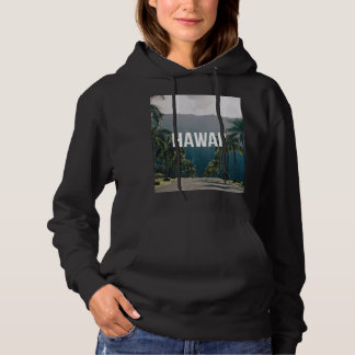 Pull À Capuche Hawaii Tropical Palm Trees Aesthetic