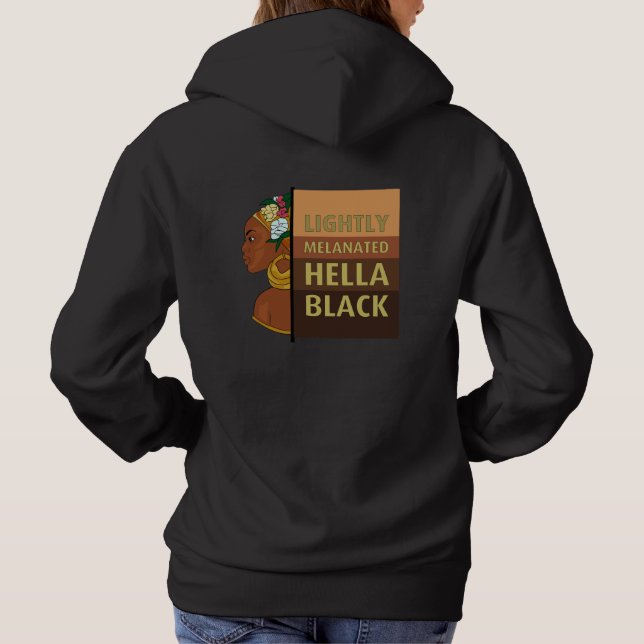 Pull À Capuche Hella Black Sweatshirt (Dos)
