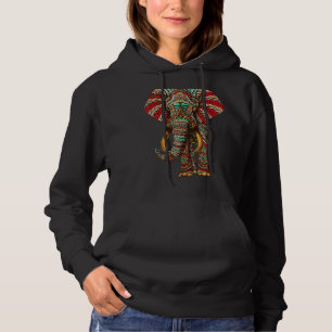 Pull À Capuche Henné Stylish Artiste Sauvez Les Éléphants Faune