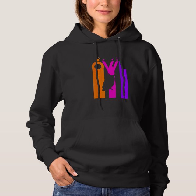Pull À Capuche Hibou Animal Arc-en-ciel Bulle Avec Silhouette (Devant)