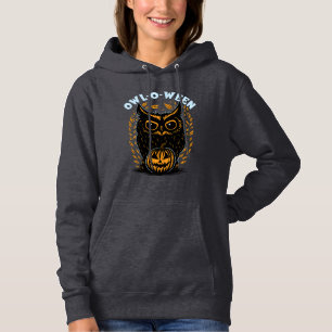 Pull À Capuche Hibou d'Halloween