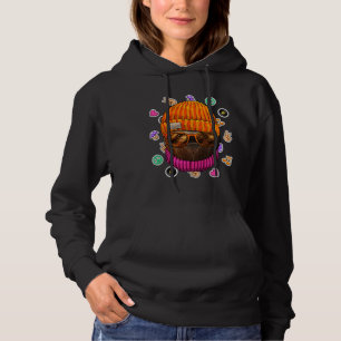 Pull À Capuche Hipster Sloth Geek Nerd lunettes Animal Love Paix