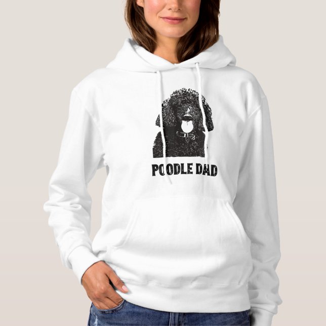 Pull À Capuche Homme Poodle Papa - Standard Poodle Papa (Devant)