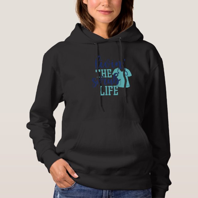 Pull À Capuche Hommes Vivant La Vie Scrub Infirmière Rn Lpn Cna N (Devant)