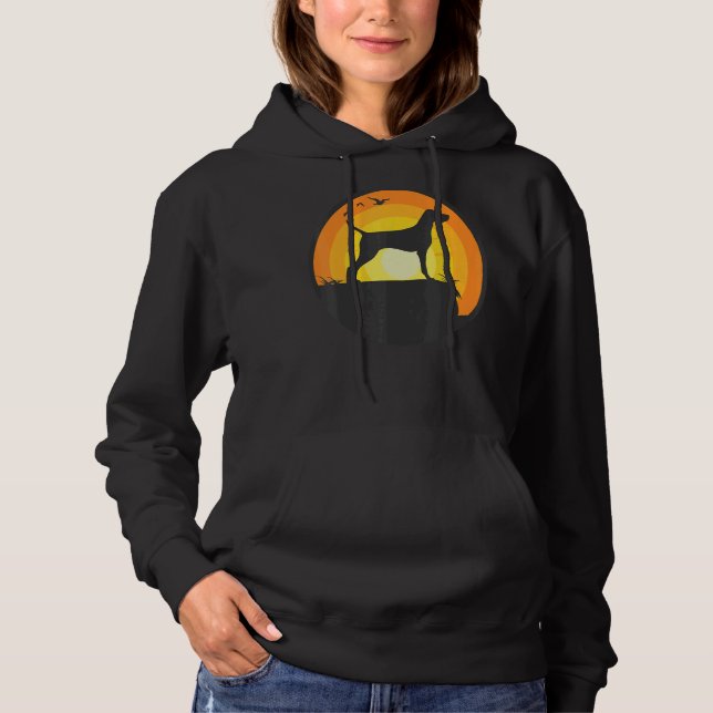 Pull À Capuche Hongrois Vizsla Chien Retro 10 (Devant)