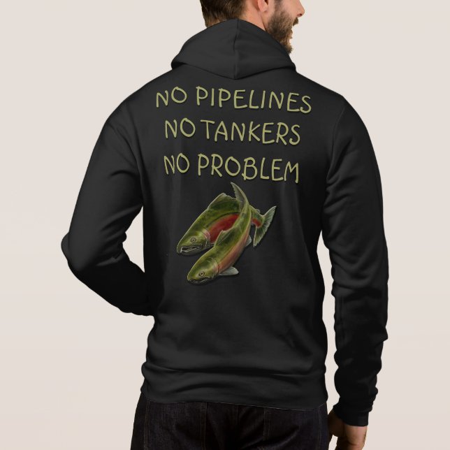 Pull À Capuche Hoodie No Pipeline pour hommes Chemise avec texte  (Dos)