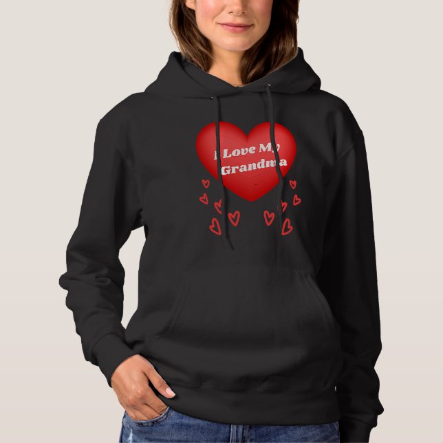 Pull À Capuche I Love My Grandma Valentines Day youth kids grandc (Devant)