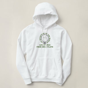 PULL À CAPUCHE IBONELTD. NOURRITURE SUR PLAQUE2