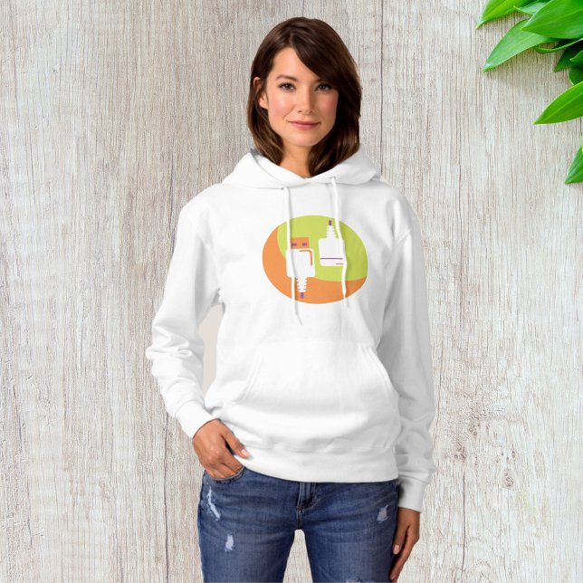 Pull À Capuche Icône de prise USB (Créateur téléchargé)