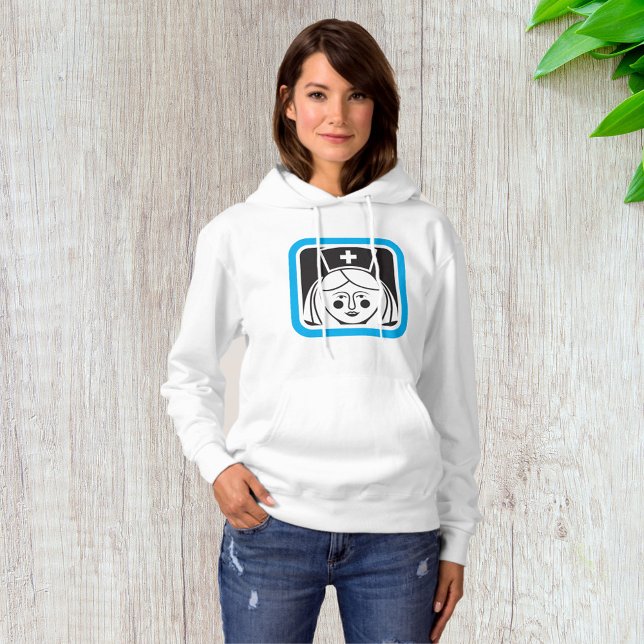 Pull À Capuche Icône d'infirmière (Créateur téléchargé)