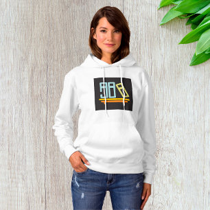 Pull À Capuche Icône Graphique de Bibliothèque Minimaliste