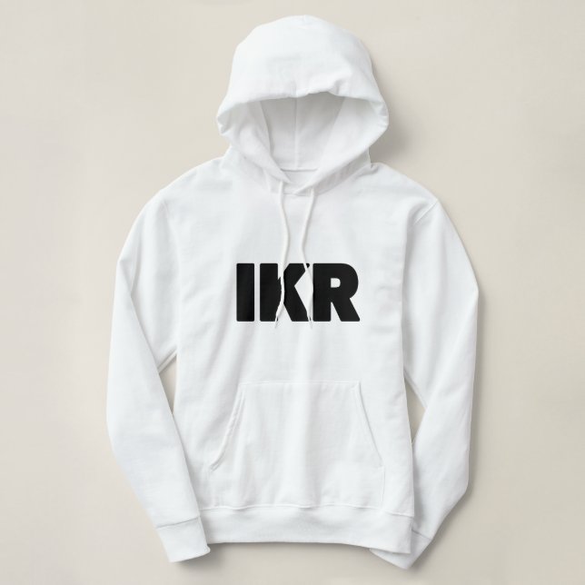 Pull À Capuche IKR | Écart de texte (Design devant)