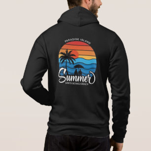 Pull À Capuche Île paradisiaque Santa Monica Beach-35307